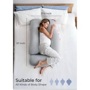 MomCozy Full Body Length Maternity Pillow Pregnancy Support Pillow U shape